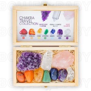 Travel Chakra Crystals & Healing Stones Collection | 7 Tumbled Chakra Gemstones